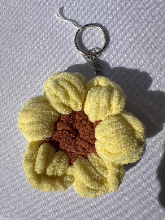 Keychain Puffy Sunflower